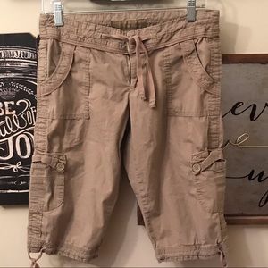 Khaki Capri Shorts